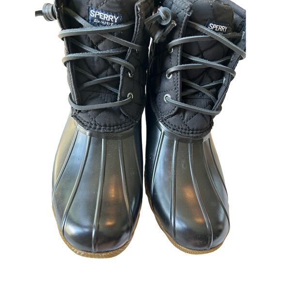 Sperry Unisex-Child Saltwater Boots SZ 5 - Black - Picture 9 of 9